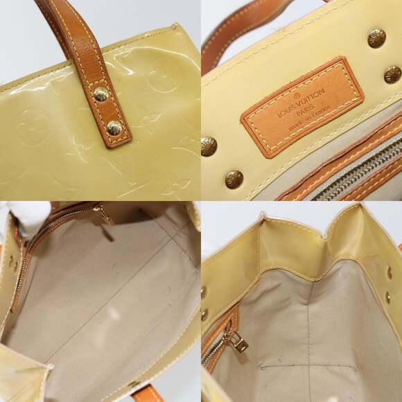 LOUIS VUITTON Monogram Vernis Reade PM Hand Bag Beige M91334 - Picture 11 of 12